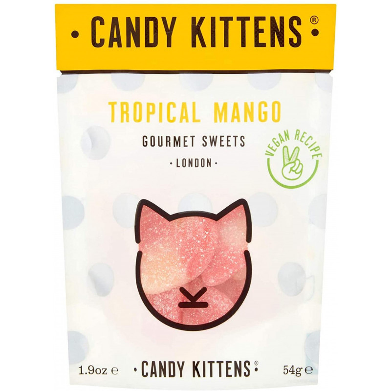 Candy Kittens Tropical Mango Vegan Sweets, 54g, Currently priced at £1